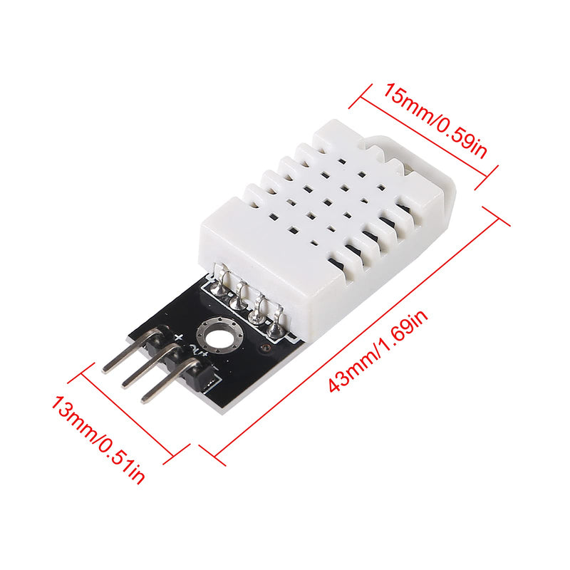 [Australia - AusPower] - 6PCS DHT22/AM2302 Digital Temperature and Humidity Sensor Module 3Pin Temperature Humidity Monitor Sensors Replace SHT11 SHT15 Module with Cable for Arduino Electronic Practice DIY 6pcs 