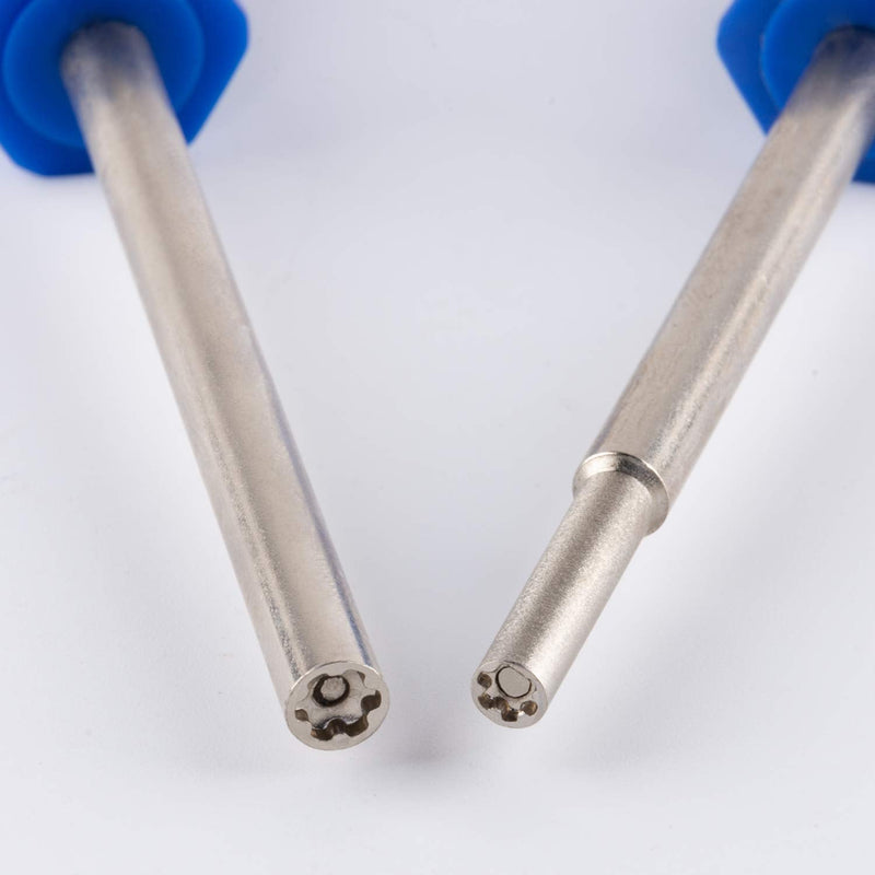 [Australia - AusPower] - Gamebit Screwdriver Set, Security Screwdriver Bit Set 3.8mm and 4.5mm Security Screwdriver Perfect fit for Virtual Boy, Opening Nintendo, Sega Consoles and Game Cartridges - Blue 
