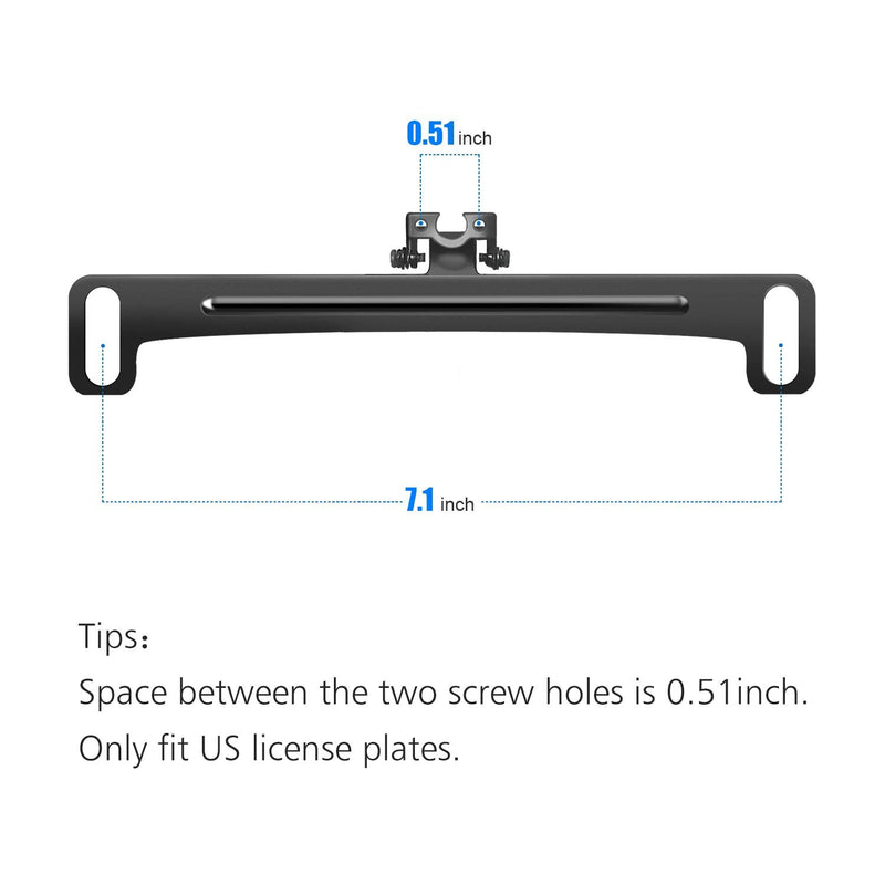 [Australia - AusPower] - Universal Car Rear View Camera License Plate Bracket,Dash Cam Mirror Camera Kit Accessories Rearview Camera Mount, Only Installation Holder for Backup Camera Reverse Camera 