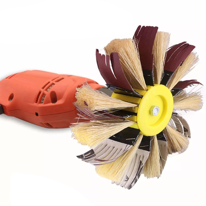 [Australia - AusPower] - Milageto Grinding Buffing Wheel Sanding Mop Grinding Wheel for Furniture Polishing Grinding 