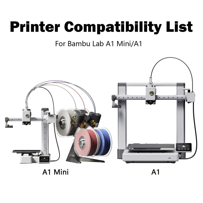 [Australia - AusPower] - HzdaDeve 4 Pack 0.2MM 0.4MM 0.6MM A1 Mini/A1 Hotend Print Head Hot End Kit Extruder Upgrade High-Temperature Hardened Steel Nozzle Silicone Cover Replacement with for Bambu Lab 3D Printer Accessories 4PK 