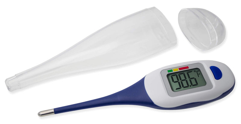 [Australia - AusPower] - Apex Large Face LCD Fast Read Digital Thermometer for Adults and Children - Instant Read Thermometer for Fever Detection with Quick 10 Second Read Time (Packaging May Vary) (Pack of 2) 