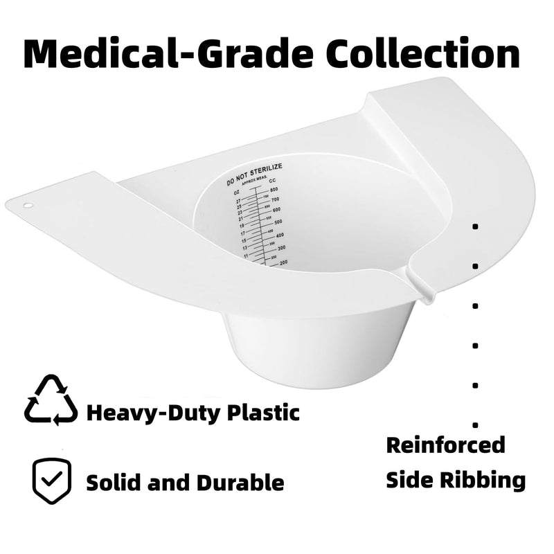 [Australia - AusPower] - Urine Collection Hat for Toilet, Female Urinal Stool Sample Collection Kit, Toilet Hats to Catch Urine Cups Pee Cup Urine Collector for Women (1) 1 