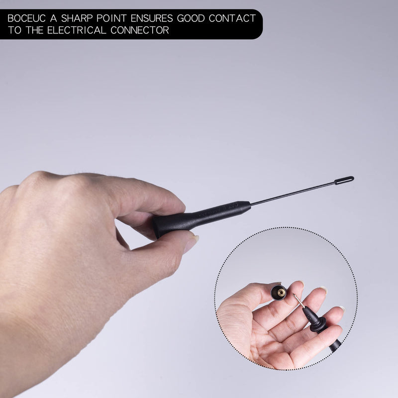[Australia - AusPower] - Multimeter Needle Probe Pins, Extendable Needle Probe Set Non-Destructive Piercing Needle Probe Tip Adapter for 2mm Test Probes 2 PCS 