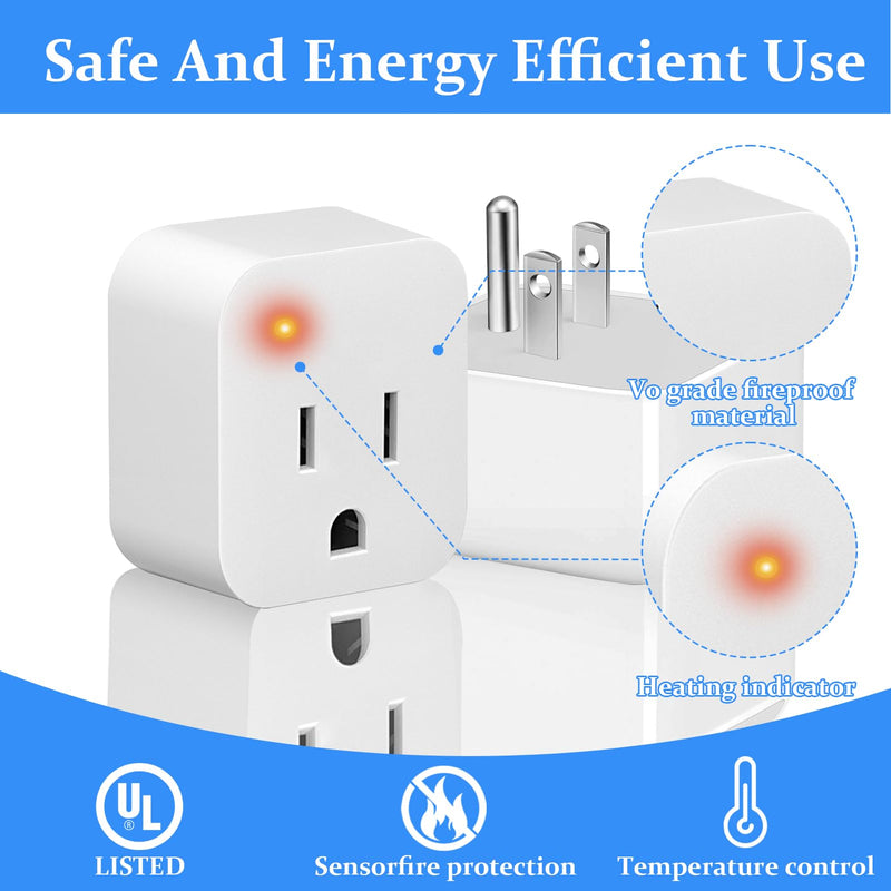 [Australia - AusPower] - 1PCS Thermostatically Controlled Outlet,Temperature Outlet Plug 32°F(0 Degree) Auto On/50°F(10 Degree) Off Cold Weather Thermostat Cube for Pond De-icers,Deicer Roof Cable,Farm 1 