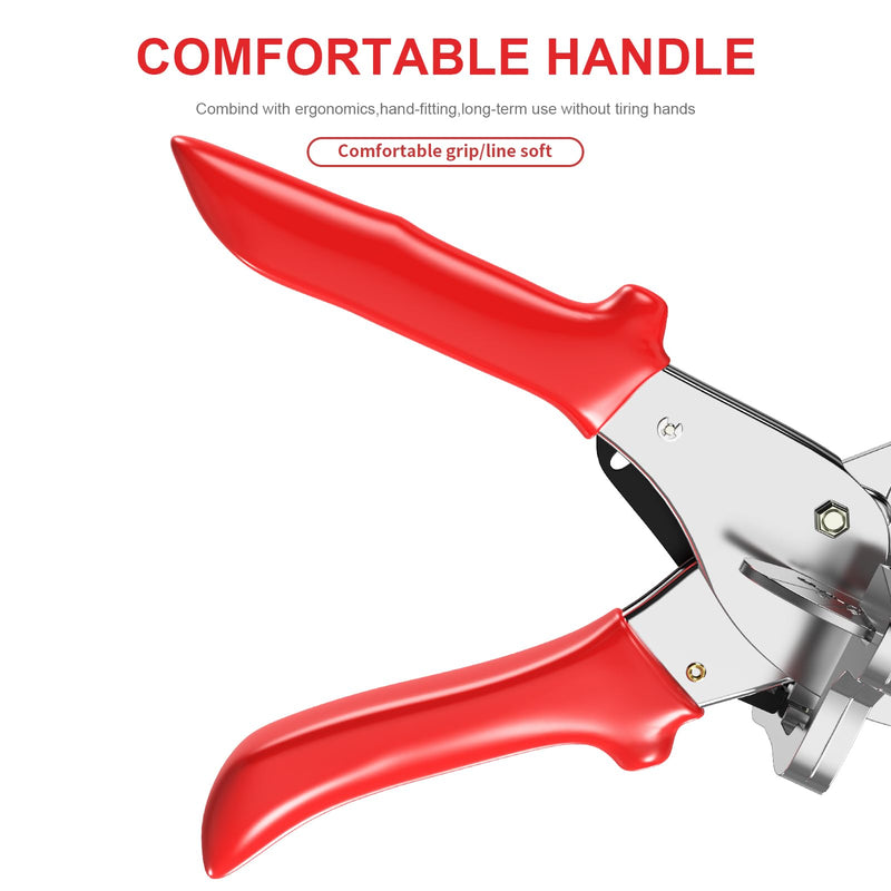 [Australia - AusPower] - GARTOL Ratchet Miter Shears for Angular Cutting Molding Crafting, Shoe Molding & Quarter Round Cutting Tool Miter Cutter, Adjust at 45-135 Degree Multi-Angle Cutter Hand Tool for Soft Wood, PVC, MDF 
