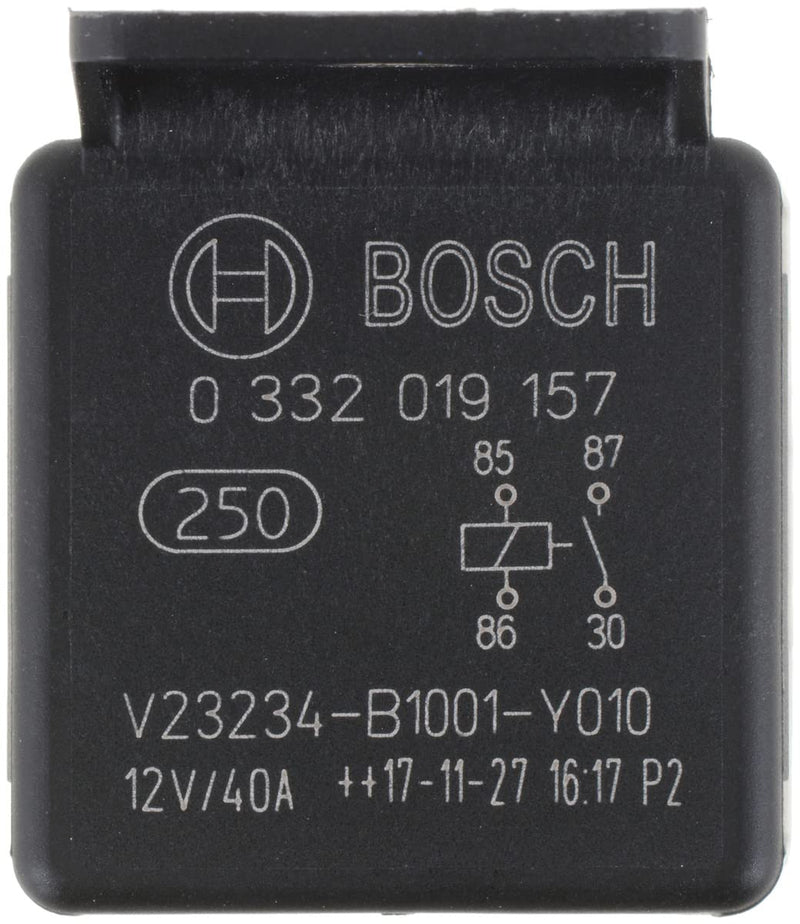 BOSCH 0332019157 Normal Open Mini Relay - 4 Pins, 12 V, 40 A - Single