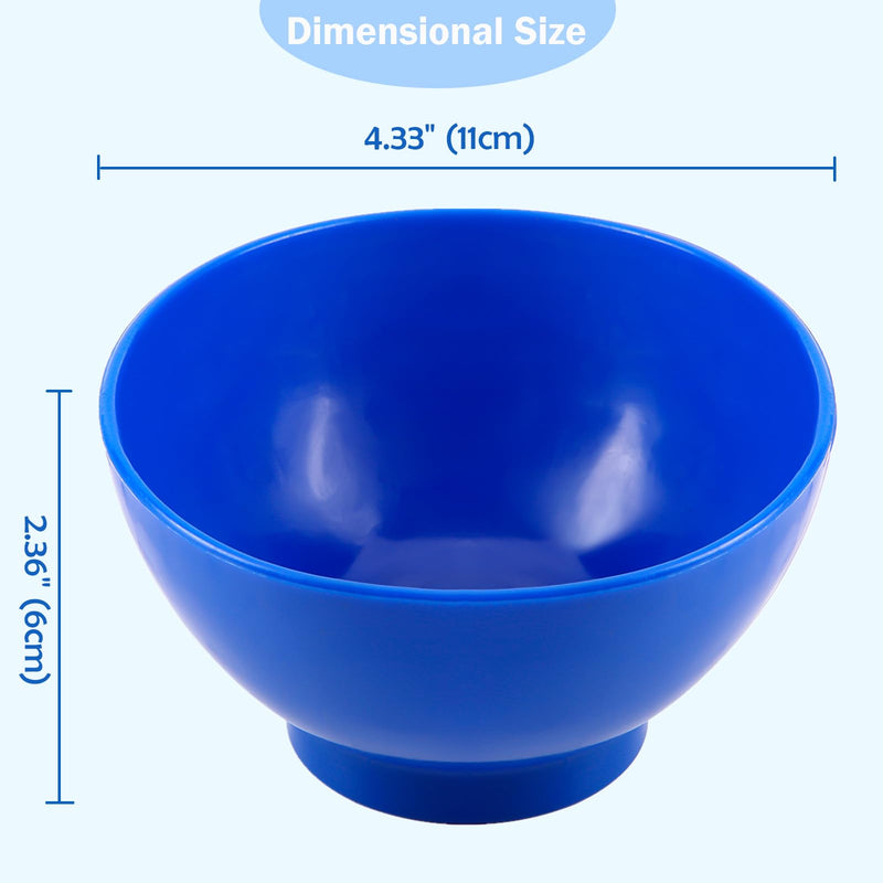 [Australia - AusPower] - JMU Dental Mixing Bowl, Medium, 4.33" x 2.36" for Alginate Impression Plaster Materials, Blue 1 