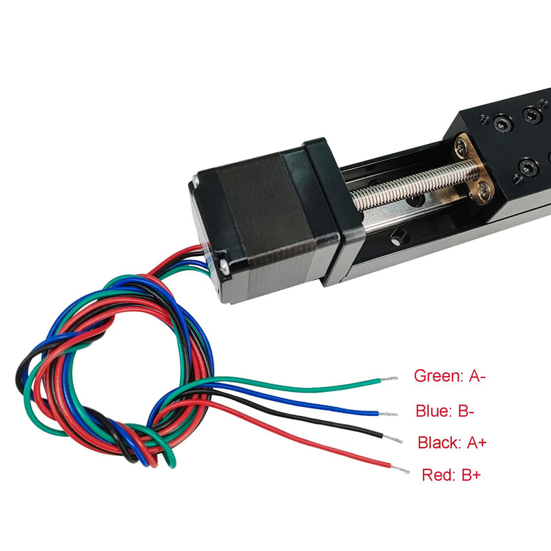 [Australia - AusPower] - Zeberoxyz 1PCS Mini Linear Rail Guide Slide Actuator T6x1 Lead Screw with NEMA11 Stepper Motor,100mm Effective Stroke Length for DIY CNC Router Parts X Y Z Linear (Size:100mm) 100mm 