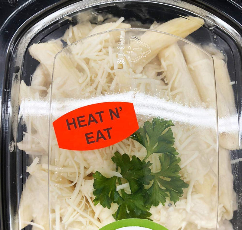 Heat N' Eat Grocery Store Food Labels .75 x 1.375 Inch Oval Shape 500 Total Adhesive Stickers (Pack of 2) 0.75 x 1.375" Oval (Pack of 2)