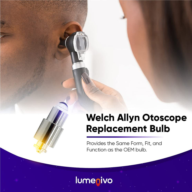 [Australia - AusPower] - lumenivo Replacement Bulb for Welch Allyn Otoscope Bulb WA-06500 2.7W 3.5V Light Bulb with T1.5 Base Compatible for 06500, 06500, 6500, 06500U, WA06500, WA-06500-U WA Macroview Otoscope - 1 Bulb 1 Pack 