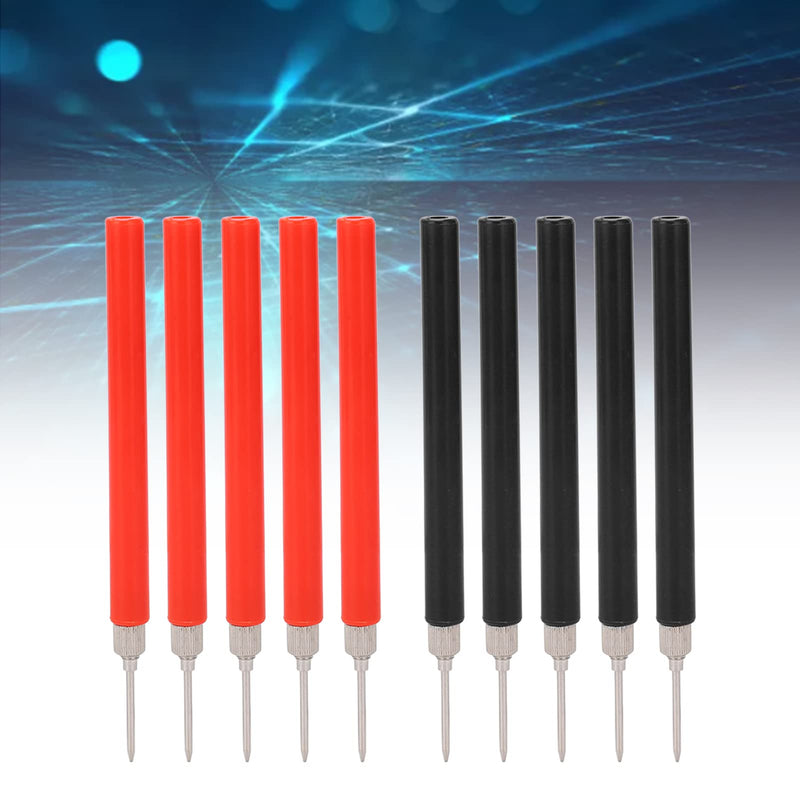 [Australia - AusPower] - 5PCS Red and Black Multimeter Probe Test Pin, Test Probe Pin for Circuit 