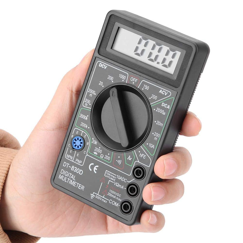 [Australia - AusPower] - Digital Multimeter Tester, Volt DT830D Digital Multimeter Autoranging, Continuity Measurement for Transistor Testing Buzzer Measurement Diode Testing 