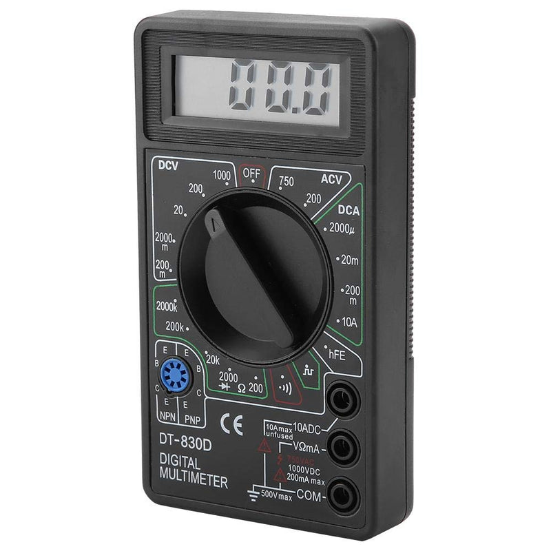 [Australia - AusPower] - Digital Multimeter Tester, Volt DT830D Digital Multimeter Autoranging, Continuity Measurement for Transistor Testing Buzzer Measurement Diode Testing 