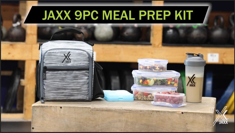 Fit & Fresh BREE Meal Prep Lunch Box With Containers, Ice Pack, and Shaker Bottle For Men and Women, 6pc. Meal Prep Kit Lunch Bag With Containers Included, Mauve