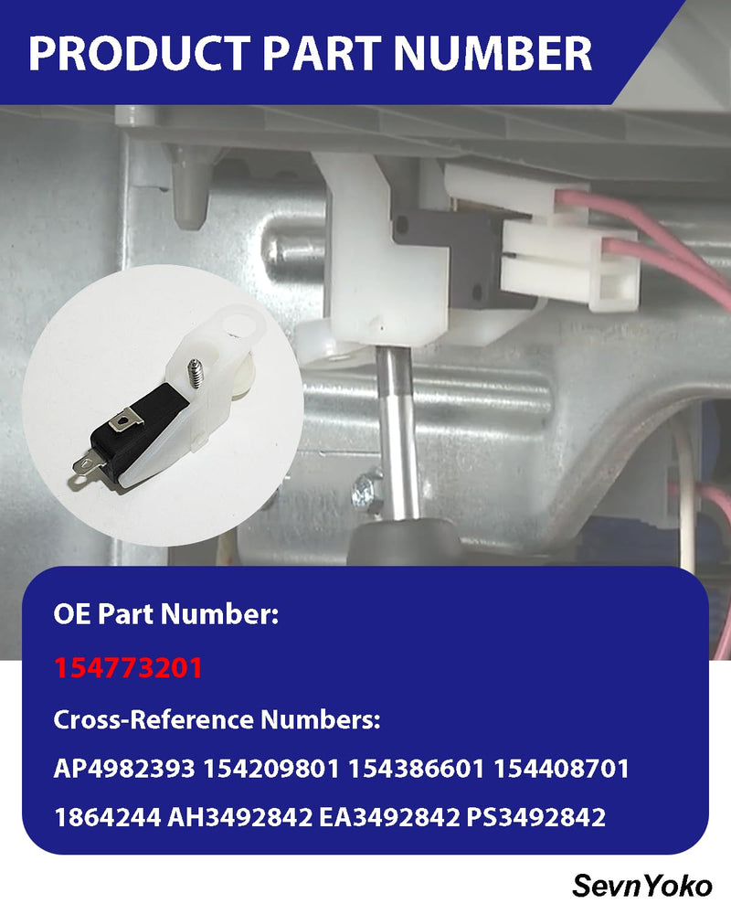 [Australia - AusPower] - 154773201 Dishwasher Water Level Float Switch Assembly - Compatible with Frigidaire, Kenmore, Electrolux & More - Replaces 154209801, 154386601, 154408701, 1864244, AP4982393,AH3492842, EA3492842 