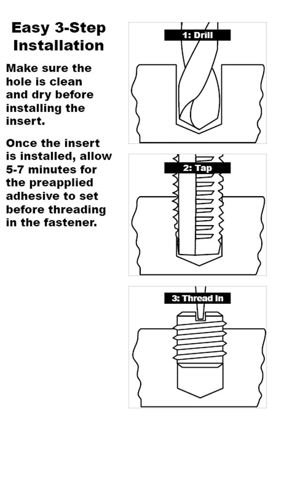 [Australia - AusPower] - E-Z LOK - 329-8 E-Z Lok Externally Threaded Insert, C12L14 Carbon Steel, Meets AISI 12L14, 1/2"-13 Internal Threads, 3/4"-10 External Threads, 0.656" Length, Made in US (Pack of 5) 