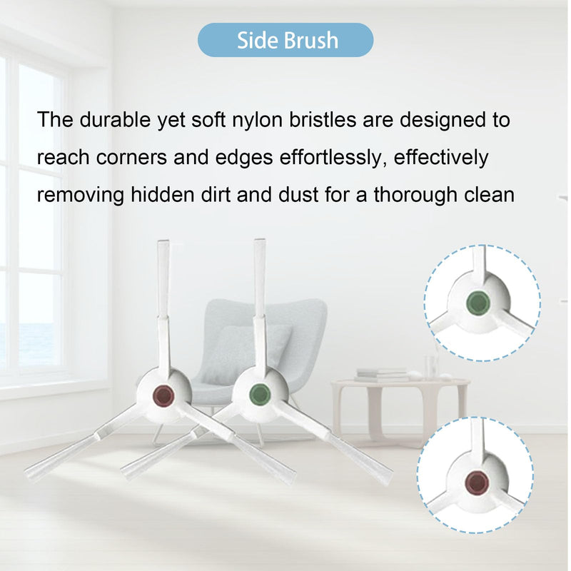[Australia - AusPower] - 24 Pack Replacement Parts for ECOVACS Deebot T20 Omni / T20 Max / T20 Pro Robot Vacuum，Includes Main brushes, HEPA filter, Mop pad, Dust bag and Side brushes 