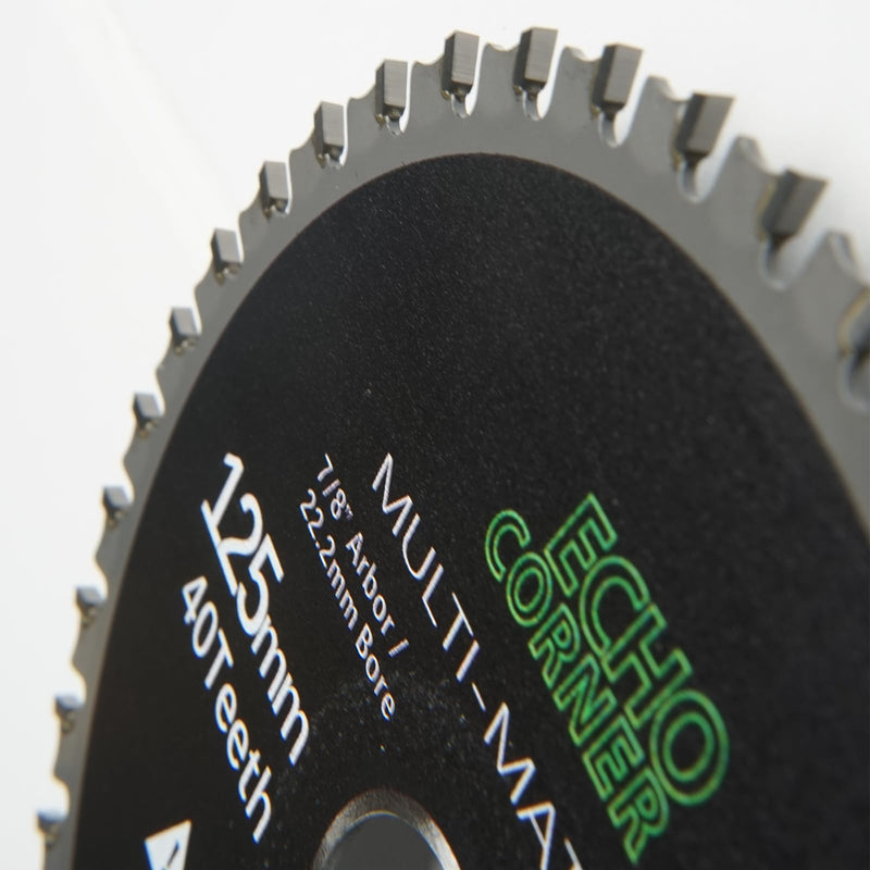 [Australia - AusPower] - Echo Corner 125 mm wood cutting discs wood saw blade for angle grinder, carbide 40 teeth, 22.23 bore 
