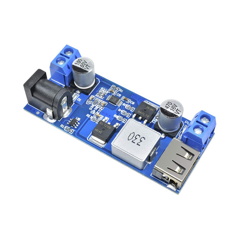 Heemol Buck Converter 24V/12V to 5V 5A DC-DC Step Module Down Power Supply Converter Board 1 piece