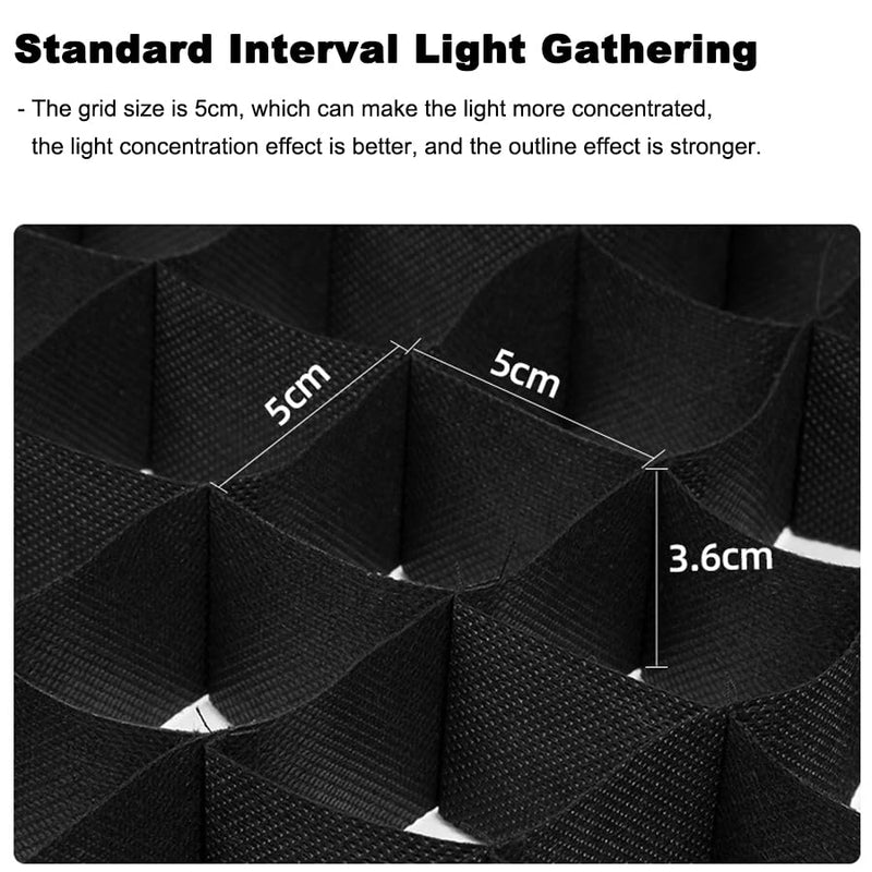 47.2"（120cm） Honeycomb Grid for Godox QR-P120 & 47.2" Softboxes P120G