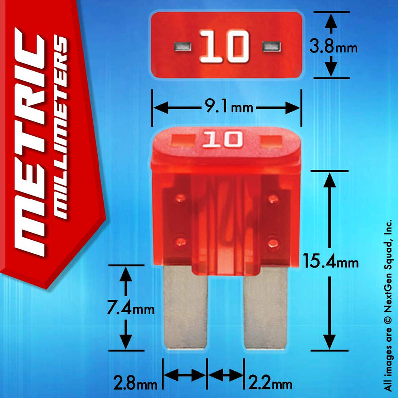 [Australia - AusPower] - Micro2 APT ATR 120 Piece Automotive Commercial Car Fuse Assortment (119 Blade Fuses + Fuse Puller) 5A 7.5A 10A 15A 20A 25A 30A 