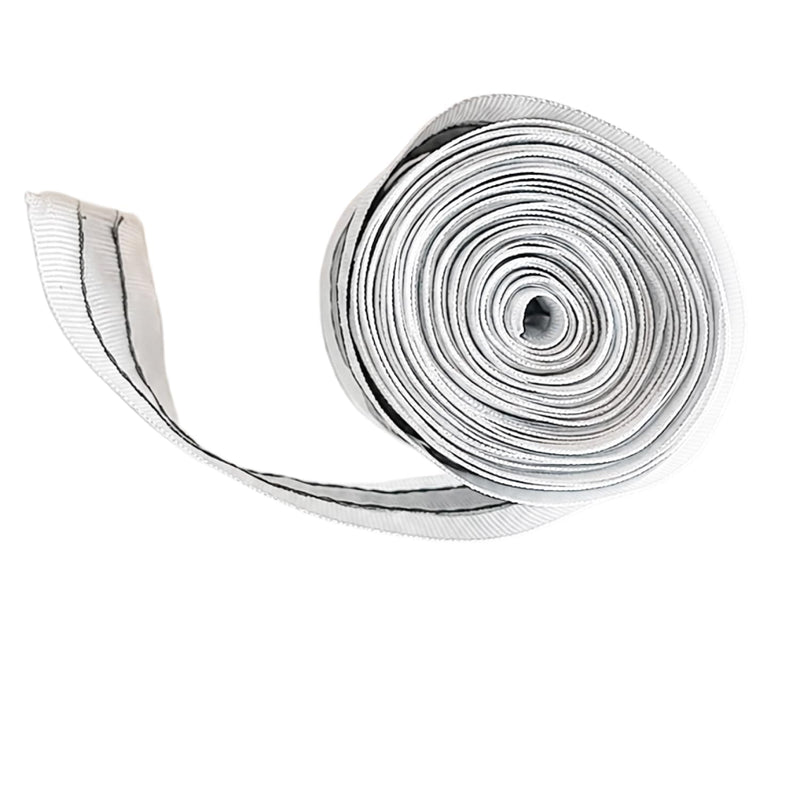 Reflective Tape for Clothing White 2'' x 16 ft High Visibility Sew On Safety Fabric Material Silver Warning Fluorescent Ribbon Ideal for Belt Jacket Pants Shoes Bags Clothes Raincoats Decor DIY
