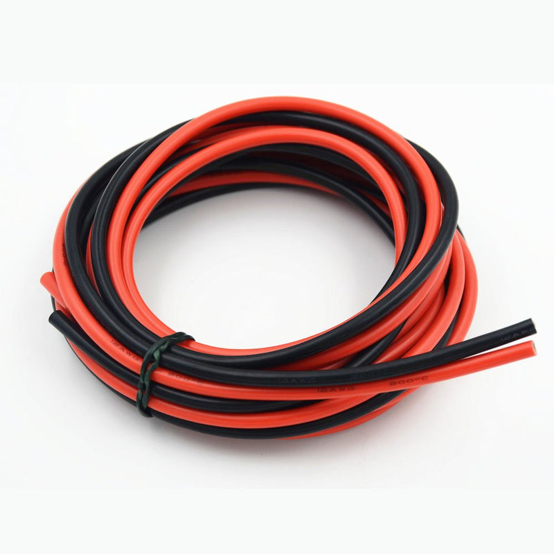 [Australia - AusPower] - Electrical Wire 12 AWG 12 Gauge Silicone Wire Hook Up Wire Cables 20 Feet [10 ft Black and 10 ft Red] Soft and Flexible 680 Strands 0.08 mm of Tinned Copper Wire High Temperature Resistance 2 Colors each 10FT 12AWG 