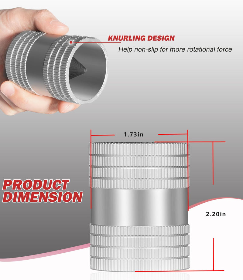 1/4" to 1-1/4" Inner/Outer Tubing Reamer Replace for 29983 Model 223S, Deburring Tool Use on Aluminum, Copper, Stainless Steel, Galvanize Tubing and Pipe