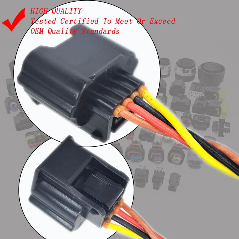 1PCS 4PIN Mass Air Flow Sensor Connector Plug Pigtail Harness 2014-2018 Replacement for Nissan Altima Juke Sentra Rogue AFH60M-48 22680-BV01A 22680-BV80B 22680-5RF0A 1000444-02 AFH60M-55