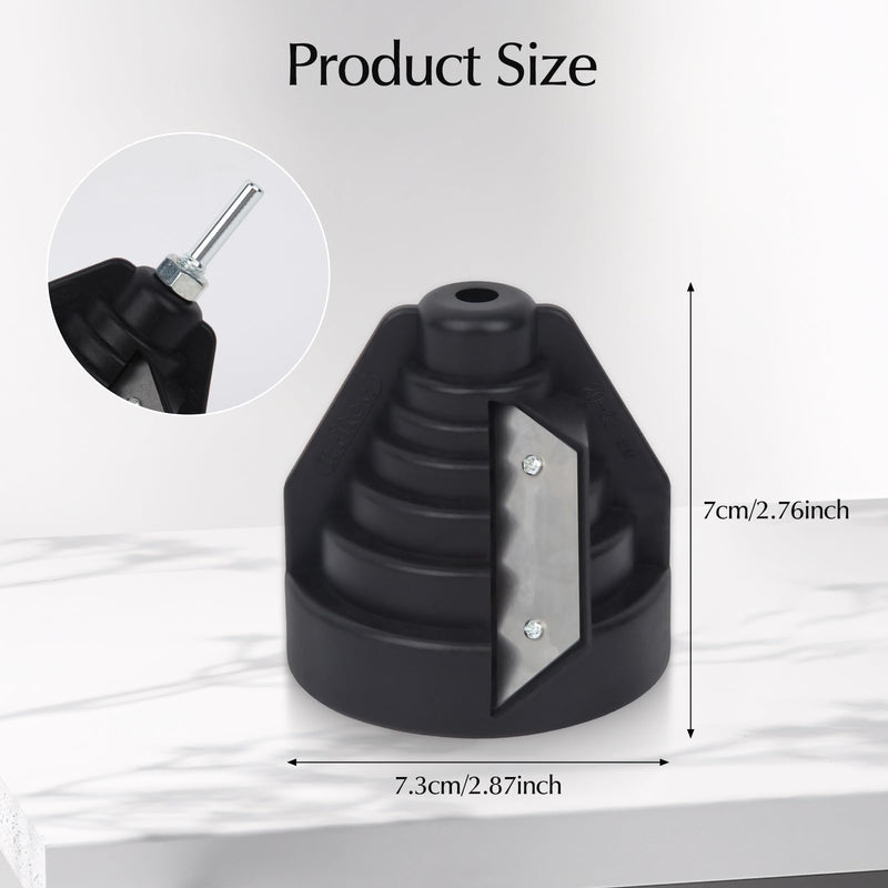 [Australia - AusPower] - LgowithU Plastic Pipe Chamfer Tool, Pipe Deburring Tool for 20, 25, 32, 40, 50, 63 mm Plastic Pipes, Pipe Deburrer, Deburring Tool for PVC, PP, PE Pipes, with Drill Connection for Hand Drill 