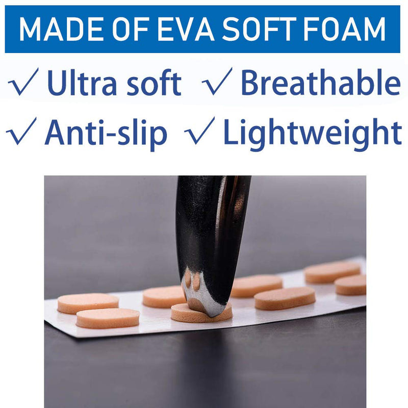[Australia - AusPower] - Soft Foam Nose Pads Self Adhesive Non-Slip Eyeglass Nose Pads, Thin Nosepads for Eyeglasses Sunglasses Glasses,12Pairs 1.5mm/Black Color 