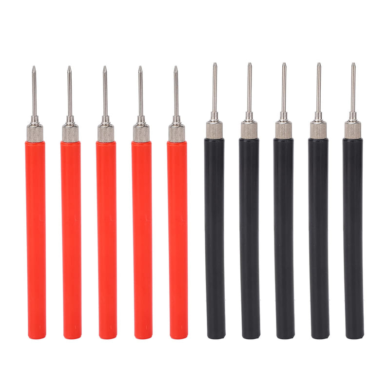 [Australia - AusPower] - 5PCS Red and Black Multimeter Probe Test Pin, Test Probe Pin for Circuit 
