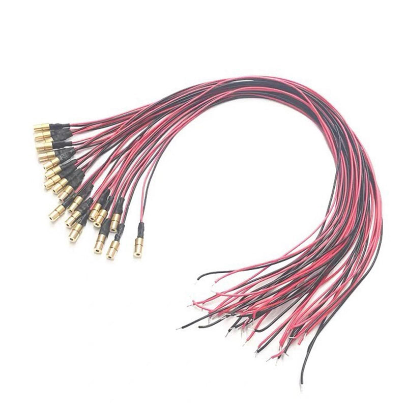 [Australia - AusPower] - 650nm red line 4mm Mini laser module Industrial Laser Group Module adjustable focal length(4mm)(4pack) Point-4pack 