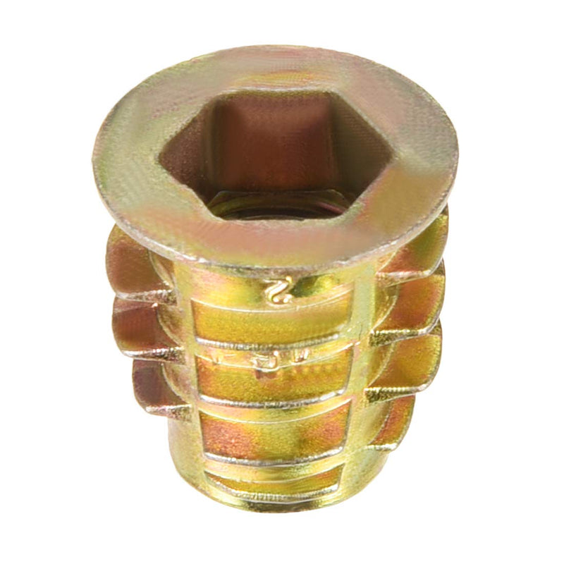 [Australia - AusPower] - uxcell Furniture Threaded Insert Nuts Zinc Alloy M8 Internal Threads 15mm Length 20pcs M8x15mm 