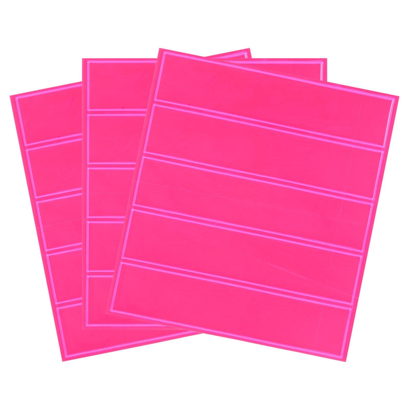 YOKIVE 3 Pcs Reflective Stickers, Waterproof Adhesive Caution Tape Strips, Great for Outdoor, Traffic, Daily Use (Pink, 4.5x1-Inch) Pink 15