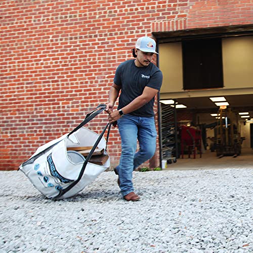 Trimaco One Tuff reusable contractor bag for tools, durable black construction bag with reinforced handles