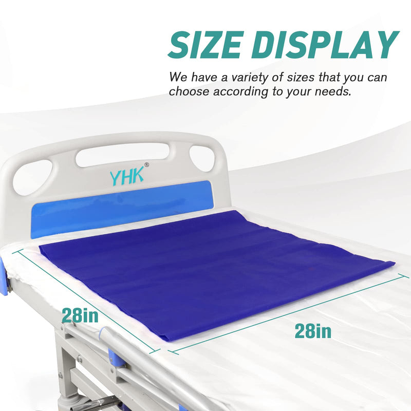 [Australia - AusPower] - Tubular Slide Sheet for Patient Transfer, Sliding Draw Sheets to Assist Moving Elderly,Slides for Cars, Hospital Bed, Home Care(Blue, 28"x28"(72x72cm) Blue 28*28in 