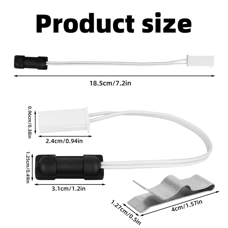 629409 RV Fridge Thermistor Sensor with Thermistor Mounting Clip, Durable RV Fridge Sensor Replacement for Norcold