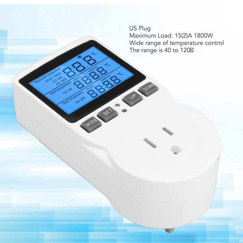 [Australia - AusPower] - DIGITEN WTC100 Wireless Thermostat Outlet, Greenhouse Reptiles Cooling Heating, Remote Control (US Plug) US Plug 