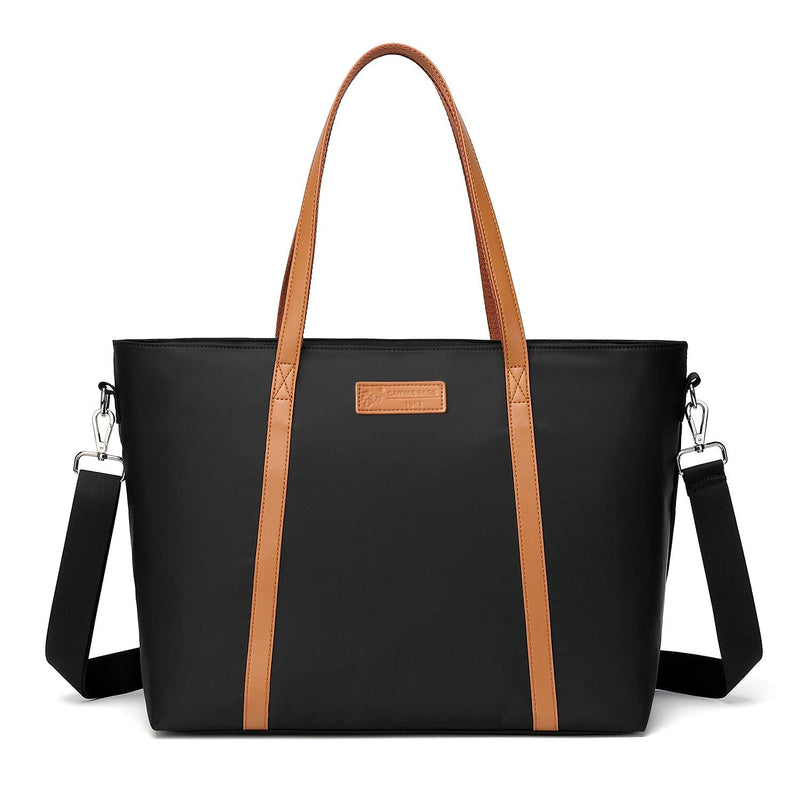 [Australia - AusPower] - Tote Bag for Women, Bags for Women Teacher Work 15.6 Laptop Bags Beach Handbag Black 