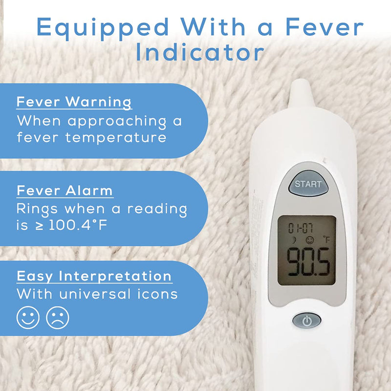 [Australia - AusPower] - Beurer Digital Ear Thermometer - Measures Body, Room & Object Thermometer for Babies, Toddlers & Adults, FT58 