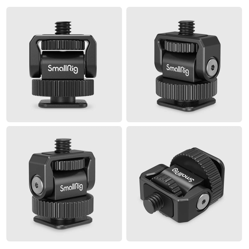[Australia - AusPower] - SmallRig 1/4" Mini Ball Head Cold Shoe Mount Adapter with 1/4"-20 Thread for Camera Phone Cage LED Video Light-3577 