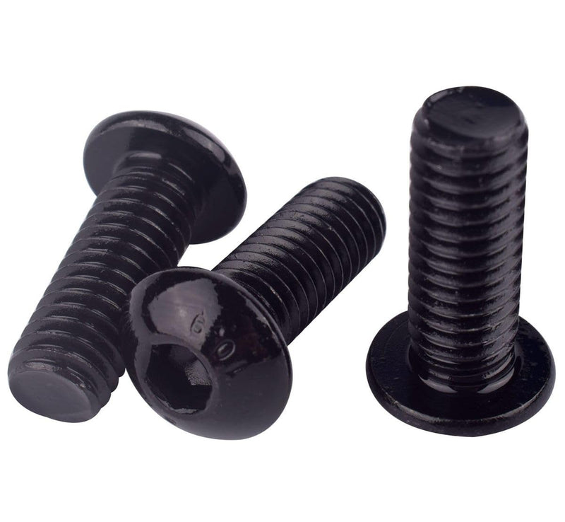 [Australia - AusPower] - 30PCS #10-24 x 1/2" Button Head Socket Cap Screws Bolts, Allen Hex Drive, Black Oxide Alloy Steel 10.9 Grade, UNC Machine Fully Thread #10-24 x 1/2" (30PCS) 