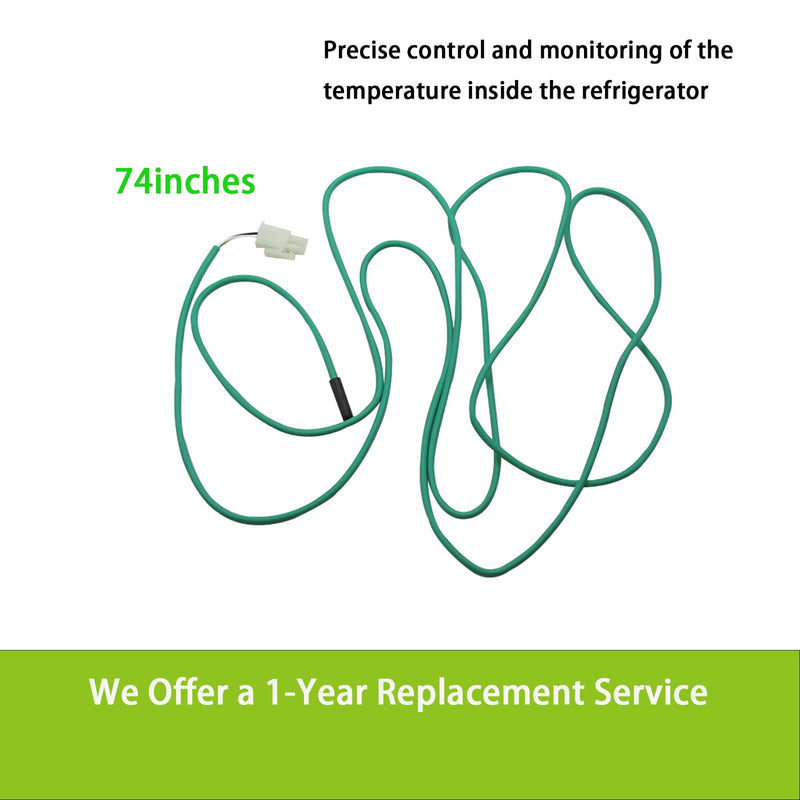 [Australia - AusPower] - 334-60405-02 74 Inch Green Coil Temperature Sensor 337-60405-02 Replacement Probe with Traulsen G1000, G2000, G22000 Refrigerator Cabinet 1 Year Replacement Service 