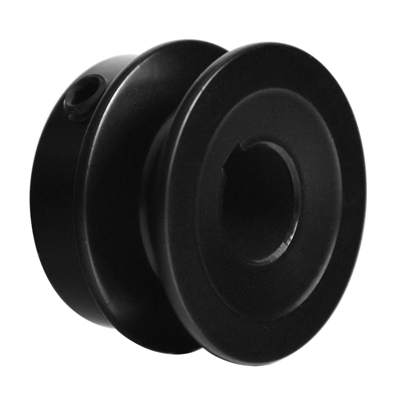 [Australia - AusPower] - AK1758 Mechanical V-Belt Pulleys, 1.75" OD 5/8" Fixed Bore, Single Groove, Cast Iron, for 3L, 4L, A, AX V-Belt 