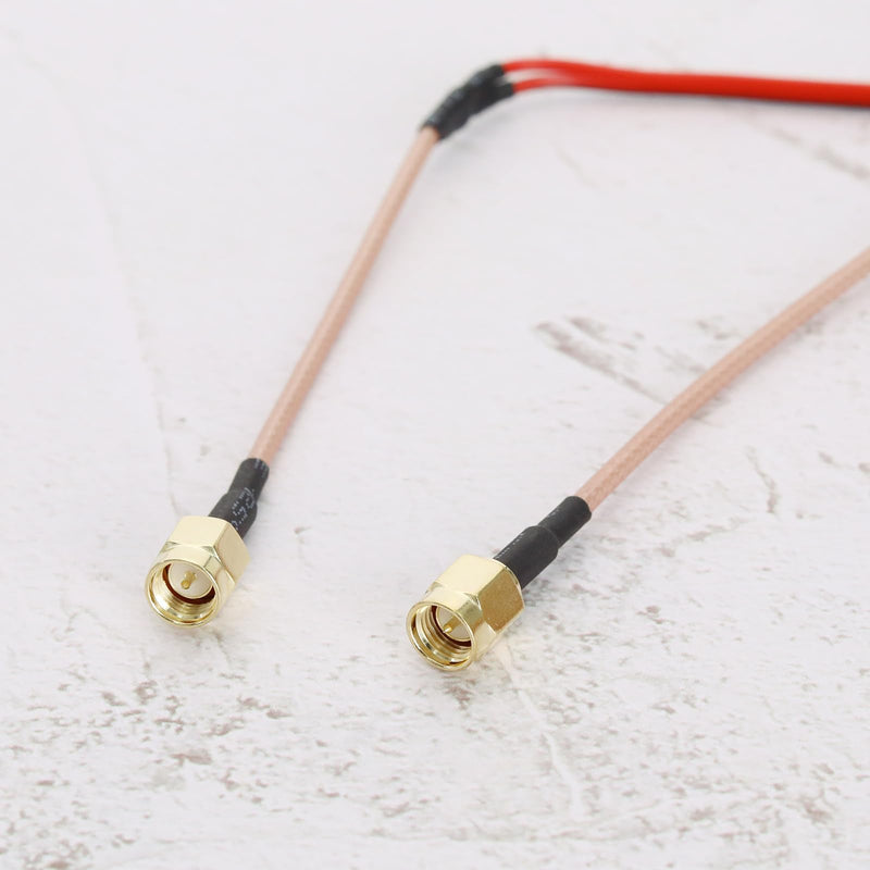 [Australia - AusPower] - 2pcs Crocodile Clip Test Cable SMA Male to Crocodile Clip Test Line RF Cable Connection Line RG316 Cable for Laboratory Electrical Testing Work 