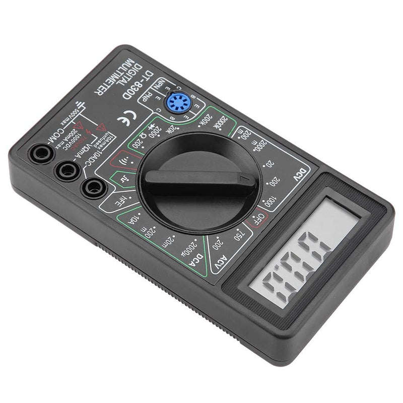 [Australia - AusPower] - Digital Multimeter Tester, Volt DT830D Digital Multimeter Autoranging, Continuity Measurement for Transistor Testing Buzzer Measurement Diode Testing 