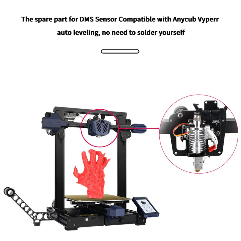 [Australia - AusPower] - BCZAMD Hotend Mounting Block Kit for Anycubi Vyperr Series (B C D), Strain Gauge Sensor Spare Parts The Hole Has No Thread for Automatic Leveling 3D Printer Parts Accessories 