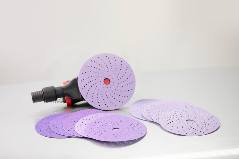 3M Cubitron II Hookit Purple Clean Sanding Abrasive Disc, 31466, 3 in, 600+ Grade, Pack of 50 Discs, Virtually Dust-Free, High Performance, Long Lasting, Multi-Hole Pattern, for Automotive Sanding 600.0 Fine 1